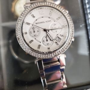 Michael Kors Silver Diamond  Watch